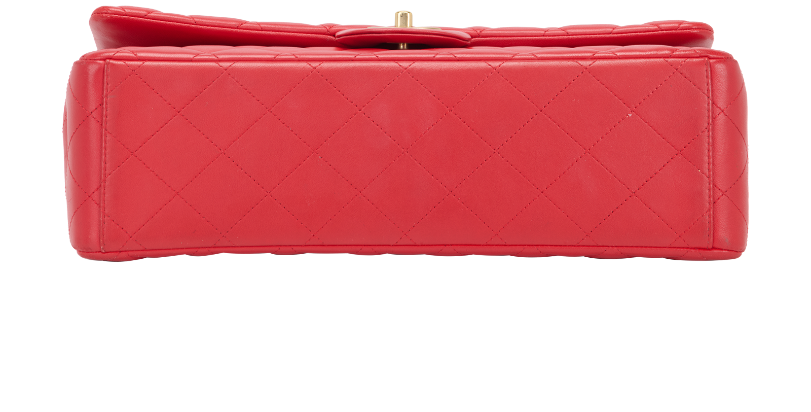 Maxi Classic Double Flap, &pound;4,750, Handbags, Red, Lambskin Leather, Top view